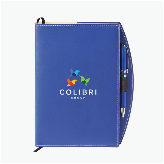 Bradford Refillable Curve Journal and Pen Combo - Full Color