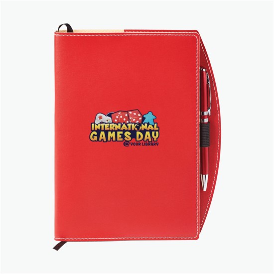 Bradford Refillable Curve Journal and Pen Combo - Full Color