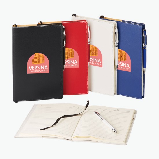 Bradford Refillable Journal and Pen Combo - Full Color