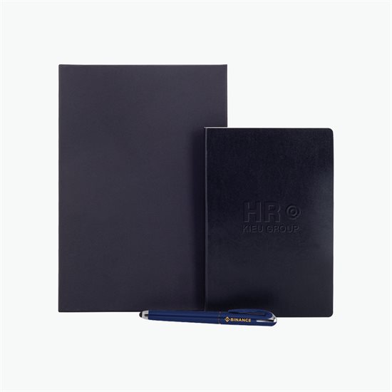 Basecamp Atlas Recycled Notebook & Pen Set - Debossed