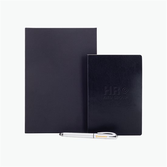 Basecamp Atlas Recycled Notebook & Pen Set - Debossed