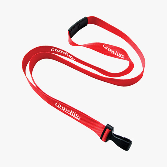 5/8 Antimicrobial Breakaway Lanyard w/Wide Plastic Hook