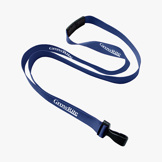 5/8 Antimicrobial Breakaway Lanyard w/Wide Plastic Hook