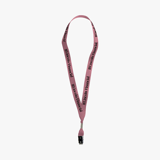 5/8 Polyester Ribbon Super Value Lanyard - Bulldog Clip