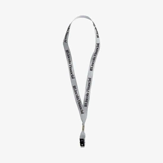 5/8 Polyester Ribbon Super Value Lanyard - Bulldog Clip