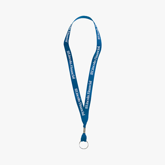 5/8 Polyester Ribbon Super Value Lanyard - Split Ring