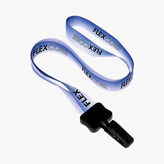 MARCO 3/4 Gradient Full Color Lanyard w/Bulldog Clip - 24-Hour Production
