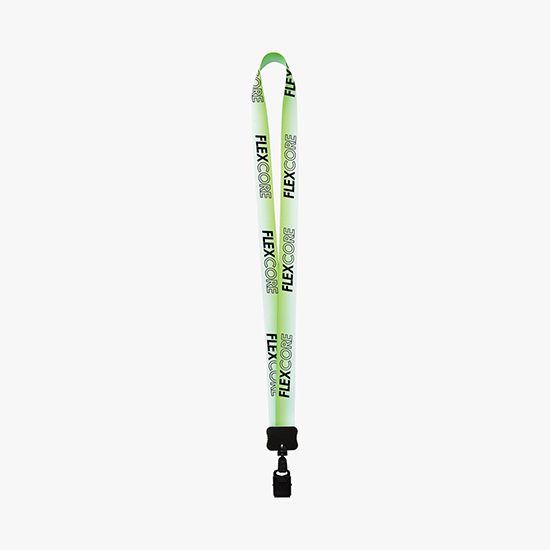MARCO 3/4 Gradient Full Color Lanyard w/Metal Bulldog ID Holder - 24-Hour Production