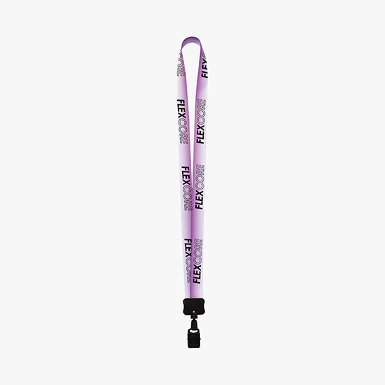 MARCO 3/4 Gradient Full Color Lanyard w/Metal Bulldog ID Holder - 24-Hour Production