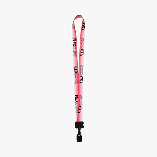 MARCO 3/4 Gradient Full Color Lanyard w/Metal Bulldog ID Holder - 24-Hour Production