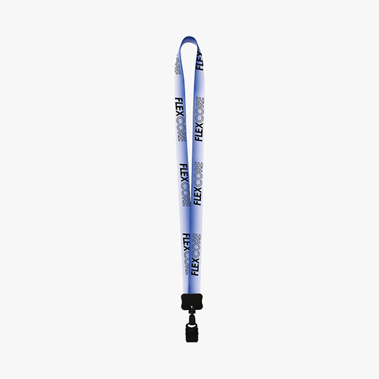 MARCO 3/4 Gradient Full Color Lanyard w/Metal Bulldog ID Holder - 24-Hour Production