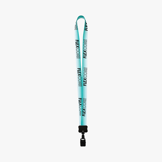 MARCO 3/4 Gradient Full Color Lanyard w/Metal Bulldog ID Holder - 24-Hour Production