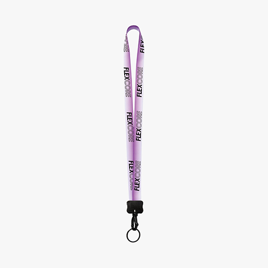 MARCO 3/4 Gradient Full Color Lanyard w/Swivel Snap Hook w/Metal Split Ring - 24-Hour Production