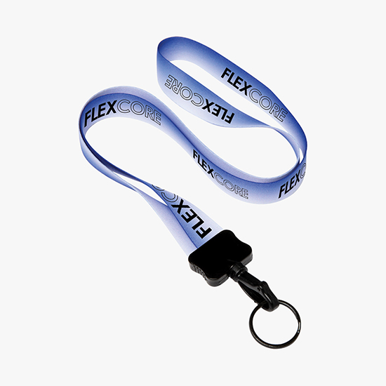 MARCO 3/4 Gradient Full Color Lanyard w/Swivel Snap Hook w/Metal Split Ring - 24-Hour Production