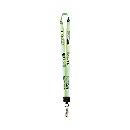 MARCO 3/4 Gradient Full Color Lanyard w/Vinyl Bulldog Clip - 24-Hour Production