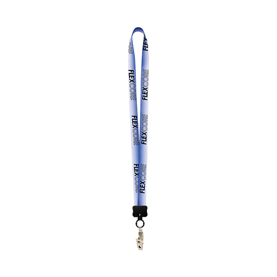 MARCO 3/4 Gradient Full Color Lanyard w/Vinyl Bulldog Clip - 24-Hour Production