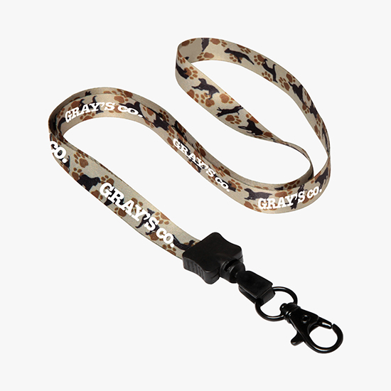 1/2 Full Color Lanyard w/Lobster Claw