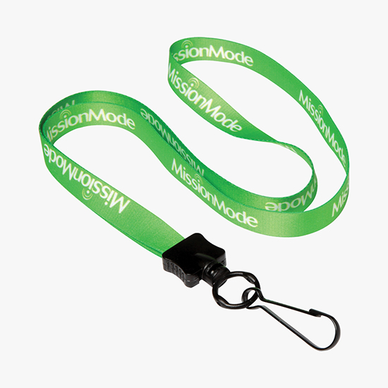 1/2 Full Color Lanyard w/Metal Swivel Hook