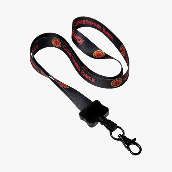 3/4 Full Color Lanyard w/Lobster Claw - 24-Hour Production