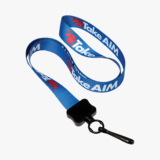3/4 Full Color Lanyard w/Metal Swivel Hook - 24-Hour Production