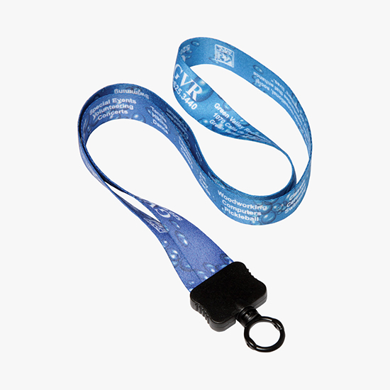 3/4 Full Color Lanyard w/O-Ring