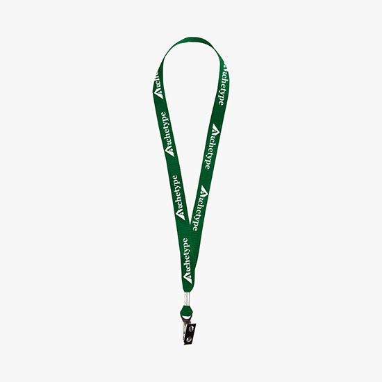3/4 Nylon Web Lanyard - Bulldog Clip
