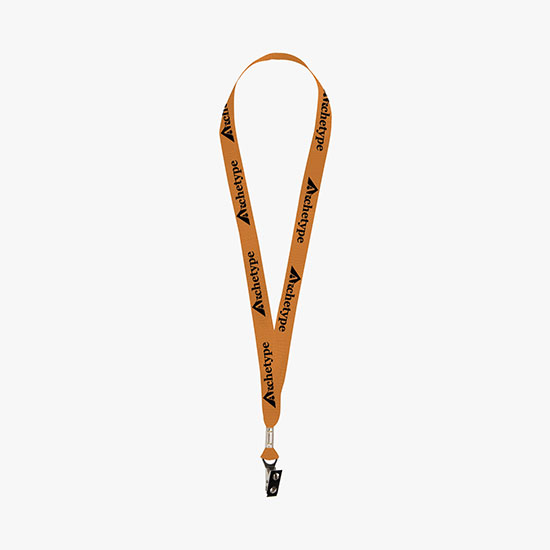 3/4 Nylon Web Lanyard - Bulldog Clip
