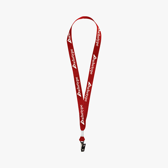 3/4 Nylon Web Lanyard - Bulldog Clip