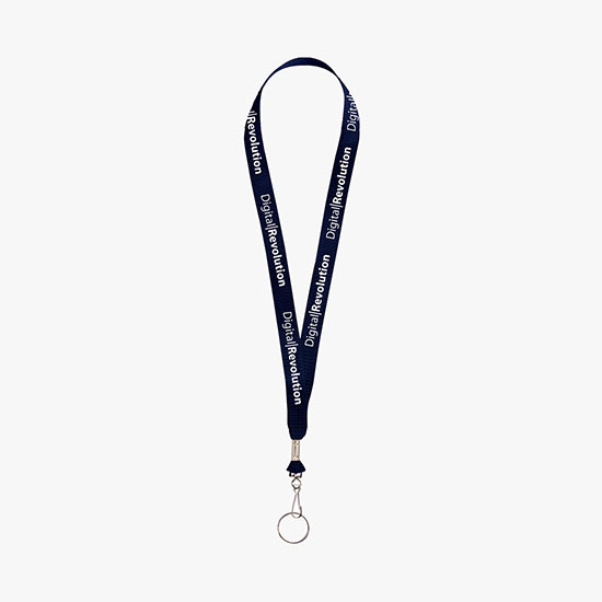 3/4 Nylon Web Lanyard - J-Hook w/Split Key Ring