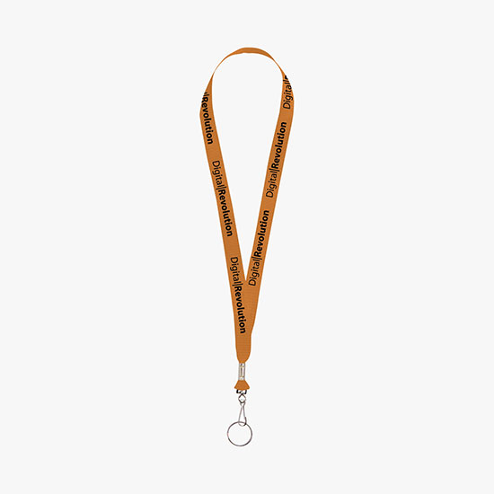 3/4 Nylon Web Lanyard - J-Hook w/Split Key Ring