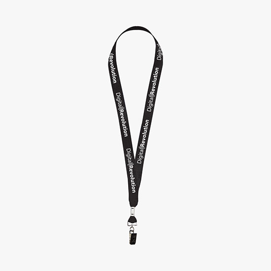 3/4 Nylon Web Lanyard - Swivel Bulldog Clip