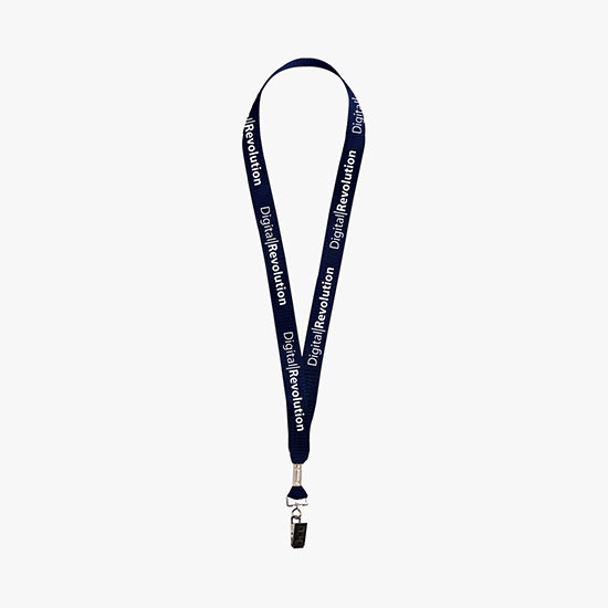 3/4 Nylon Web Lanyard - Swivel Bulldog Clip