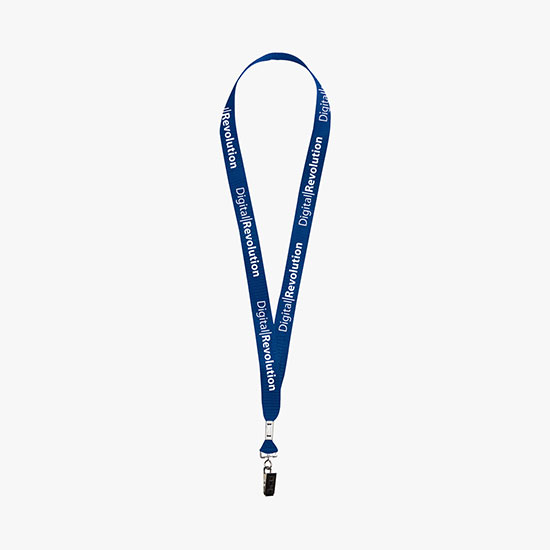 3/4 Nylon Web Lanyard - Swivel Bulldog Clip