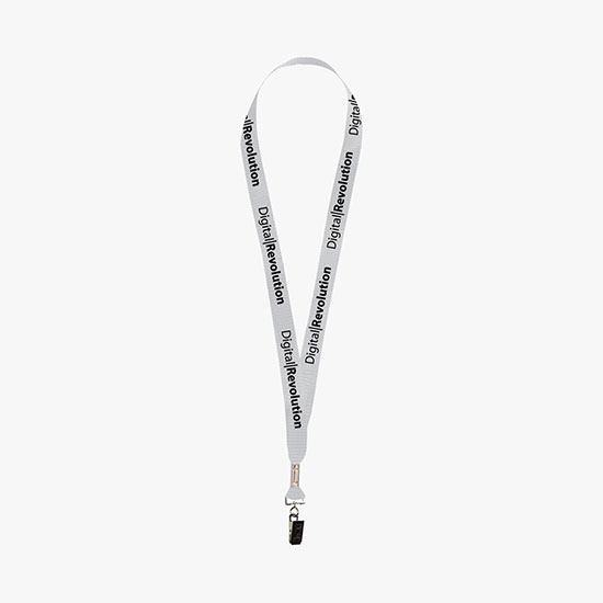 3/4 Nylon Web Lanyard - Swivel Bulldog Clip