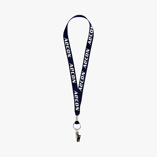 3/4 Nylon Web Lanyard - Vinyl Bulldog Clip