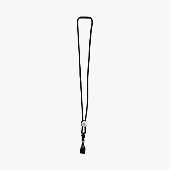 3/16 Nylon Power Cord Lanyard with Slider w/Bulldog Clip