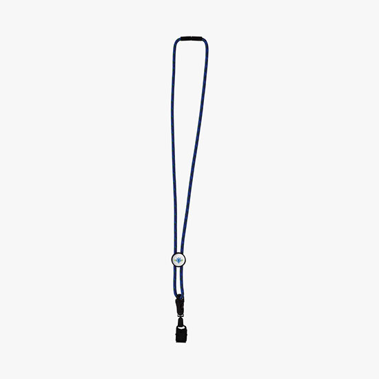 3/16 Nylon Power Cord Lanyard with Slider w/Bulldog Clip