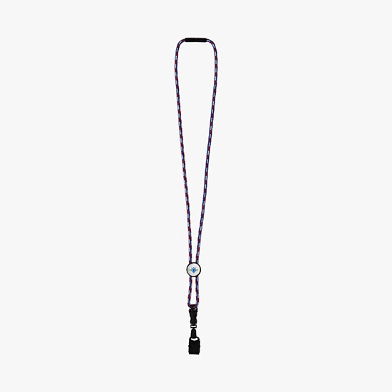 3/16 Nylon Power Cord Lanyard with Slider w/Bulldog Clip