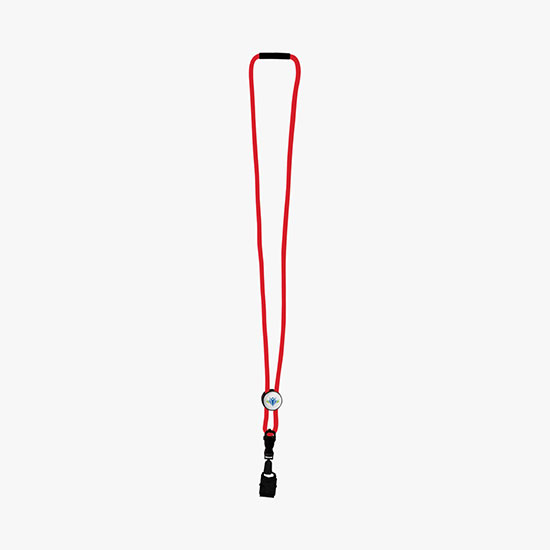 3/16 Nylon Power Cord Lanyard with Slider w/Bulldog Clip