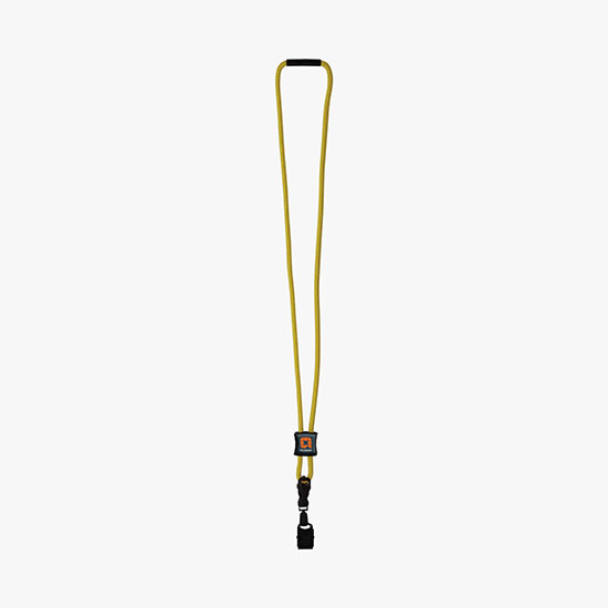 3/16 Nylon Power Cord Lanyard with Slider w/Bulldog Clip