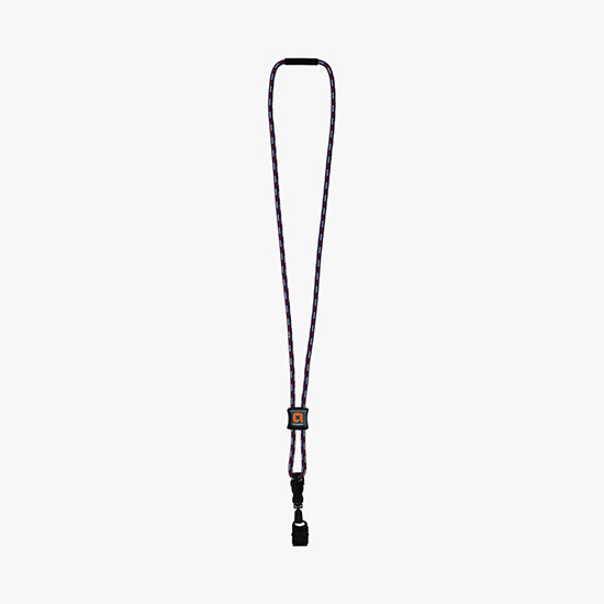 3/16 Nylon Power Cord Lanyard with Slider w/Bulldog Clip
