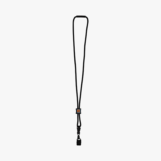 3/16 Nylon Power Cord Lanyard with Slider w/Bulldog Clip