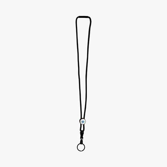 3/16 Nylon Power Cord Lanyard with Slider w/Split Ring