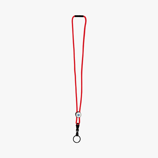 3/16 Nylon Power Cord Lanyard with Slider w/Split Ring