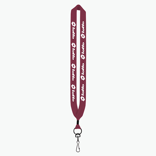 1 Knitted Cotton Lanyard w/Metal Crimp & Metal Swivel Snap Hook