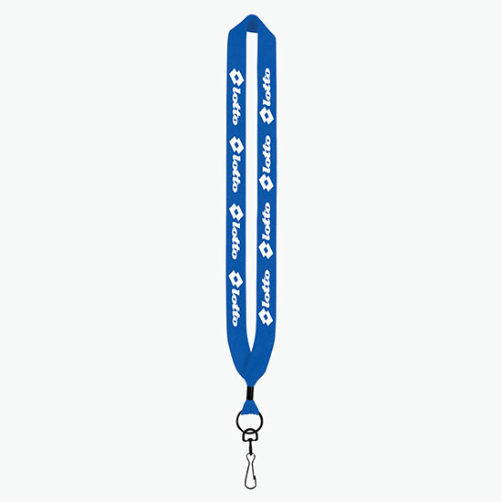1 Knitted Cotton Lanyard w/Metal Crimp & Metal Swivel Snap Hook