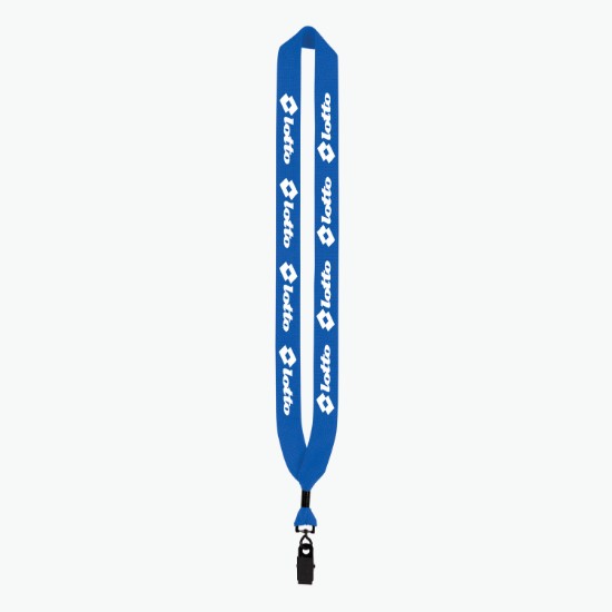 1 Knitted Cotton Lanyard with Metal Crimp & Swivel Bulldog Clip - 24-Hour Production