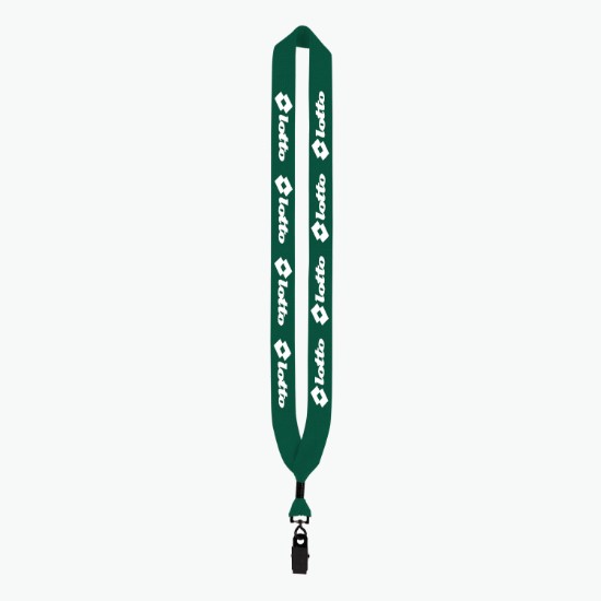 1 Knitted Cotton Lanyard with Metal Crimp & Swivel Bulldog Clip - 24-Hour Production