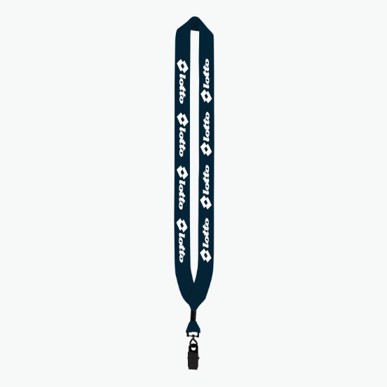 1 Knitted Cotton Lanyard with Metal Crimp & Swivel Bulldog Clip - 24-Hour Production