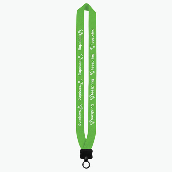 1 Knitted Cotton Lanyard w/Plastic Clamshell & O-Ring